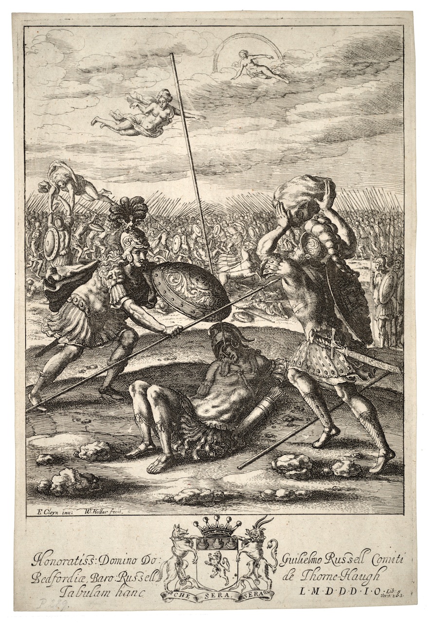 “Aeneas and Diomedes.” Wenceslaus Hollar (Bohemian, 1607–1677). Image via Wikimedia Commons.