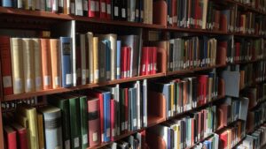 Row of books